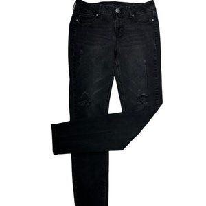 Maurices Black Jeggings with Destruction (M-R)